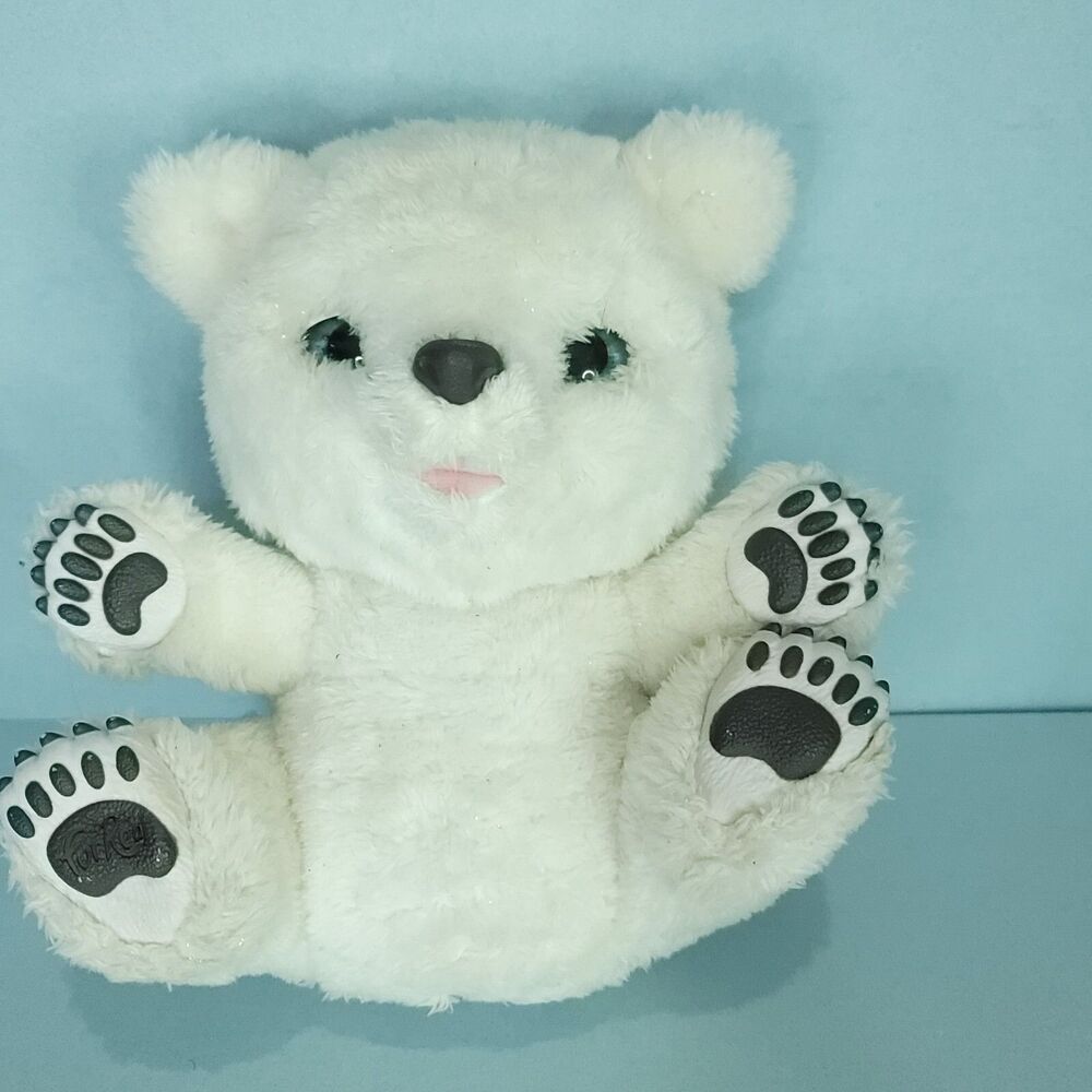 FUR REAL Snifflin' Sawyer Baby Polar Bear Electronic Doll Hasbro Rare Sounds